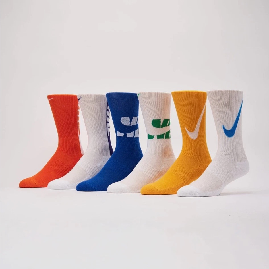 Nike Men's Colorful Crew Socks - Multi-Pack Lot New Youth Women